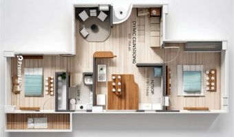 Smalll 2 BHK Floor Plan